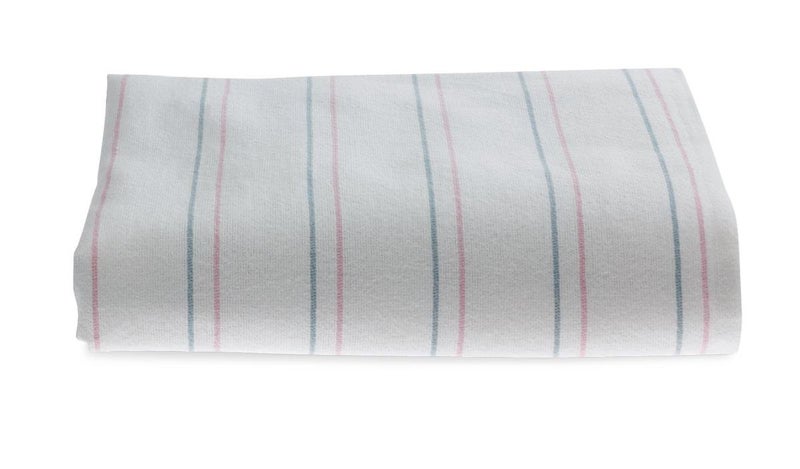 Medline Candystripe Stripe Baby Blanket, Classic Design, 100% Cotton, Soft, Cuddly, Swaddling, 36" x 36", 3 Count - Image 1